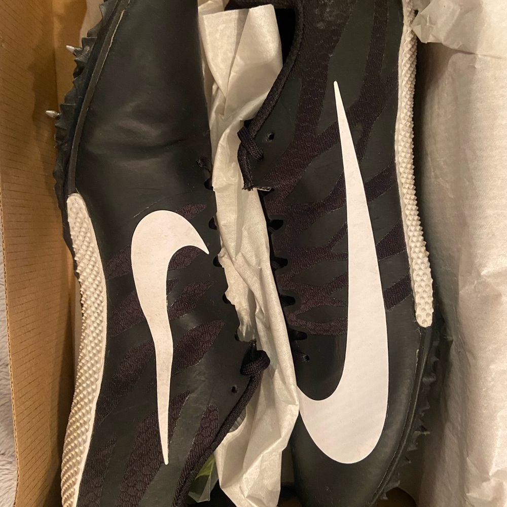 Nike Black and White Track Spikes